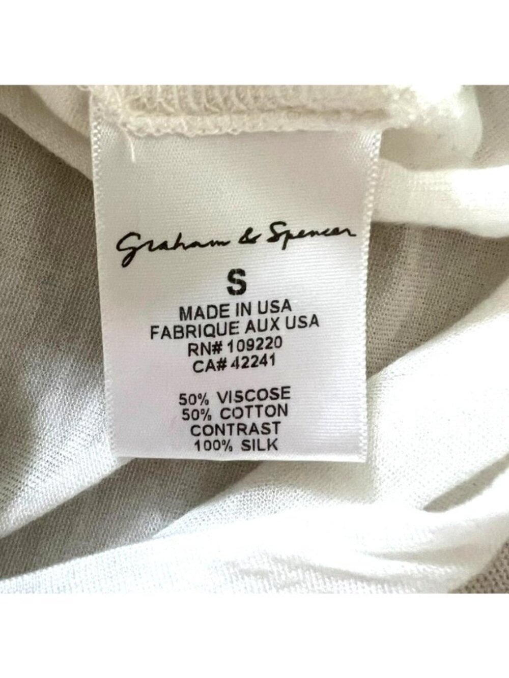 Vtg Graham & Spencer Sheer Top Ivory Draped Shawl Neckline Coquette Ethereal - Picture 6 of 9